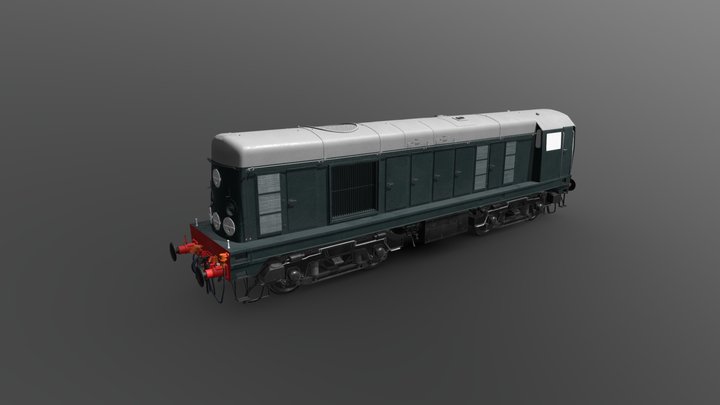 British Rail Class 20 Locomotive 3D Model