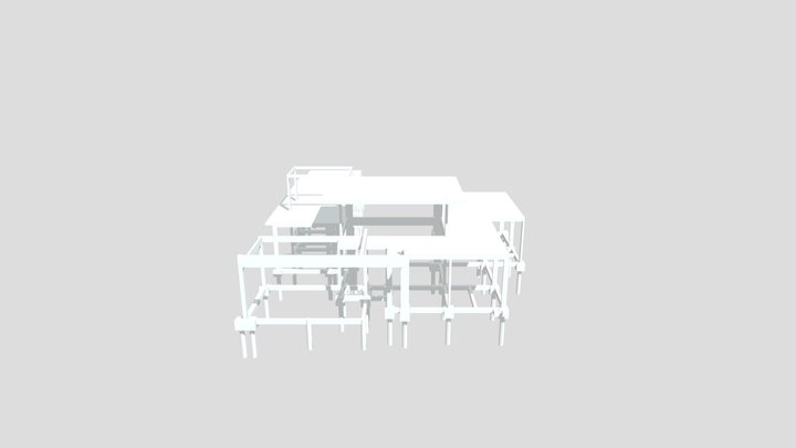 Projeto Estrutural Residêncial 3D Model