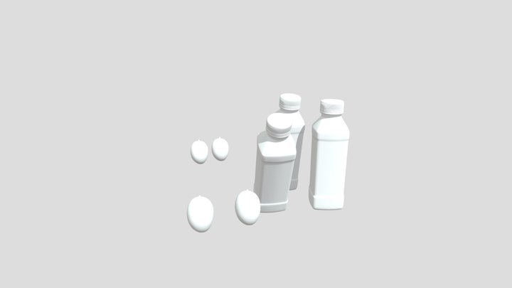 Mango Drink File with Mango 3D Model