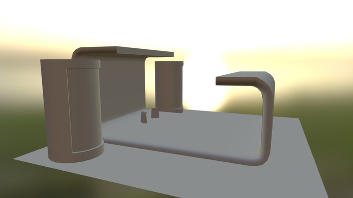 Stand Cafe 3D Model