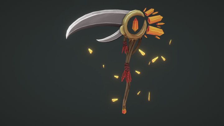 WeaponCraft - Dawn's Purge - Phoenix Scythe 3D Model