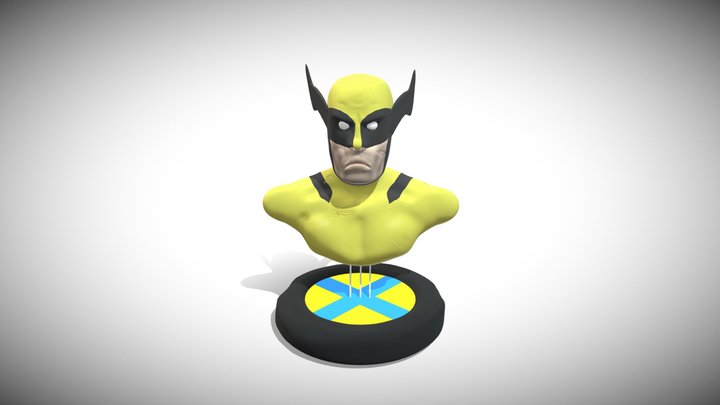 Busto Wolverine 3D Model