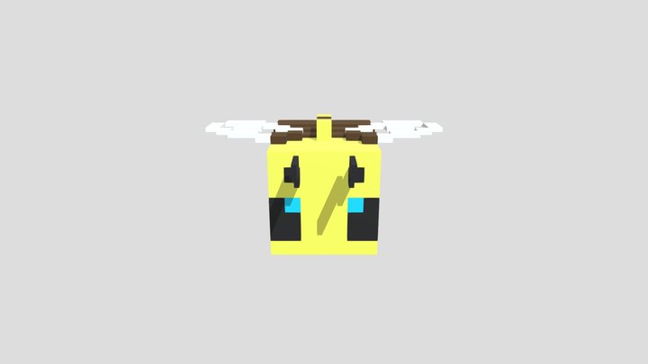 Minecraft Bee 3D Model
