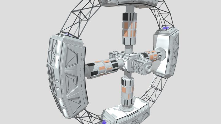 HW: Detalisation - Living Module 3D Model