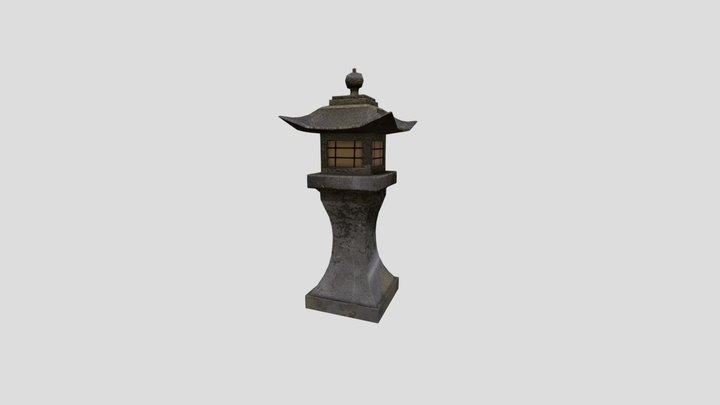 japanese village light 3D Model