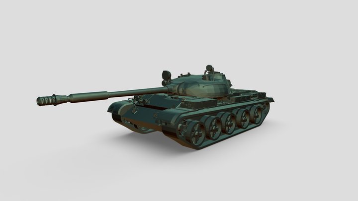 T-62A 3D Model