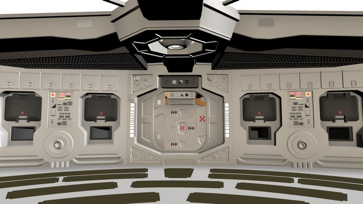 alien 1979 nostromo Ship exit 3D Model