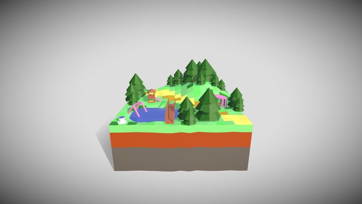 Parc de Jeu 3D Model