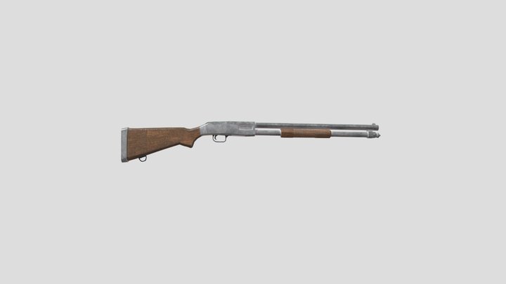 Mossberg 590 Pump Shotgun 3D Model