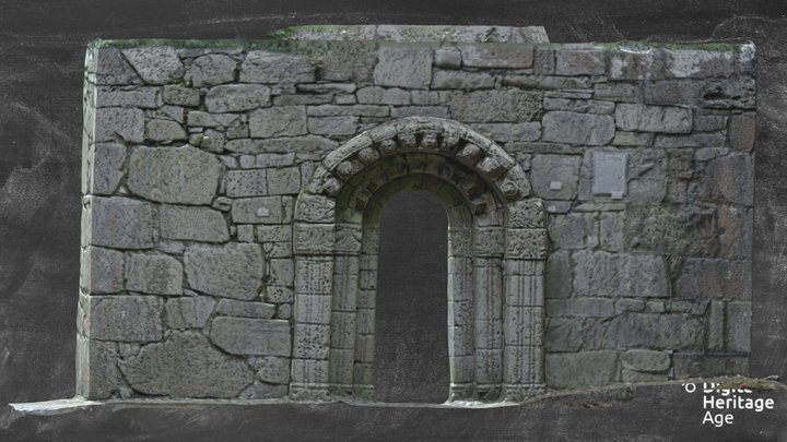 Romanesque Doorway - Inchagoilll - GA040-013004 3D Model