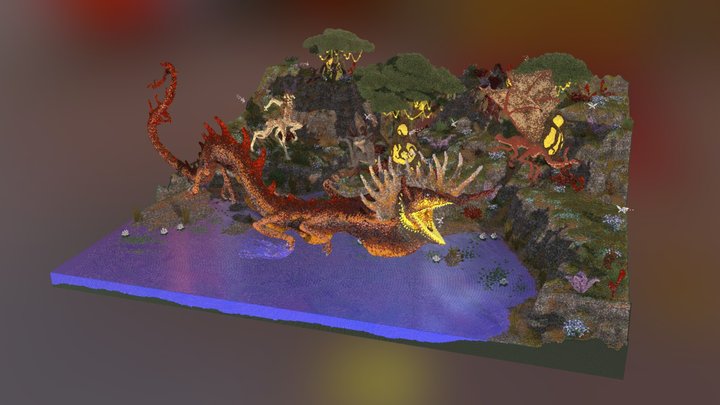 Minecraft Megabuild - Nepura 3D Model