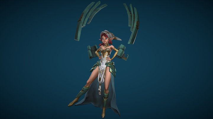 Ixtal Law Sorceress 3D Model