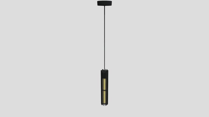 Lucide LIONEL - Pendant light - Black 3D Model