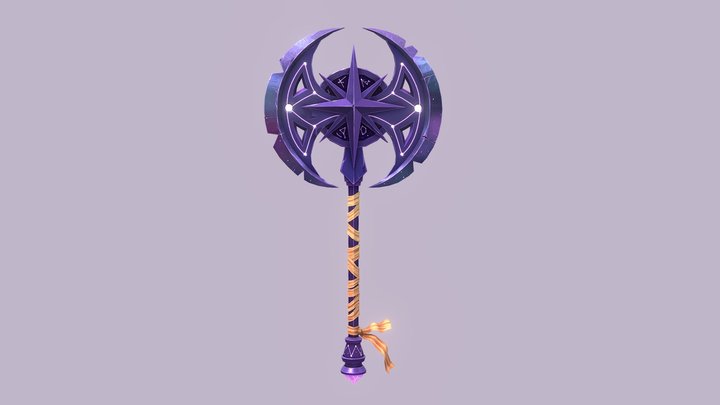 Galaxy Axe of the Stars 3D Model
