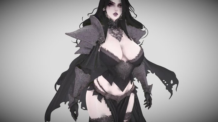 Sexy Nightfall Necromancer free download 3D Model