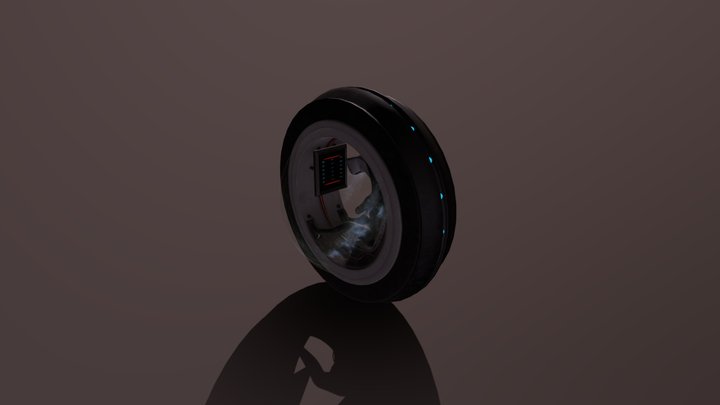 Scifi racing tyre 3D Model