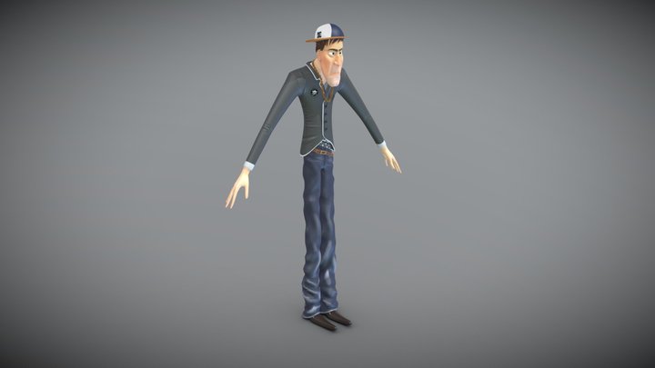 Trendy Guy (not that much) 3D Model