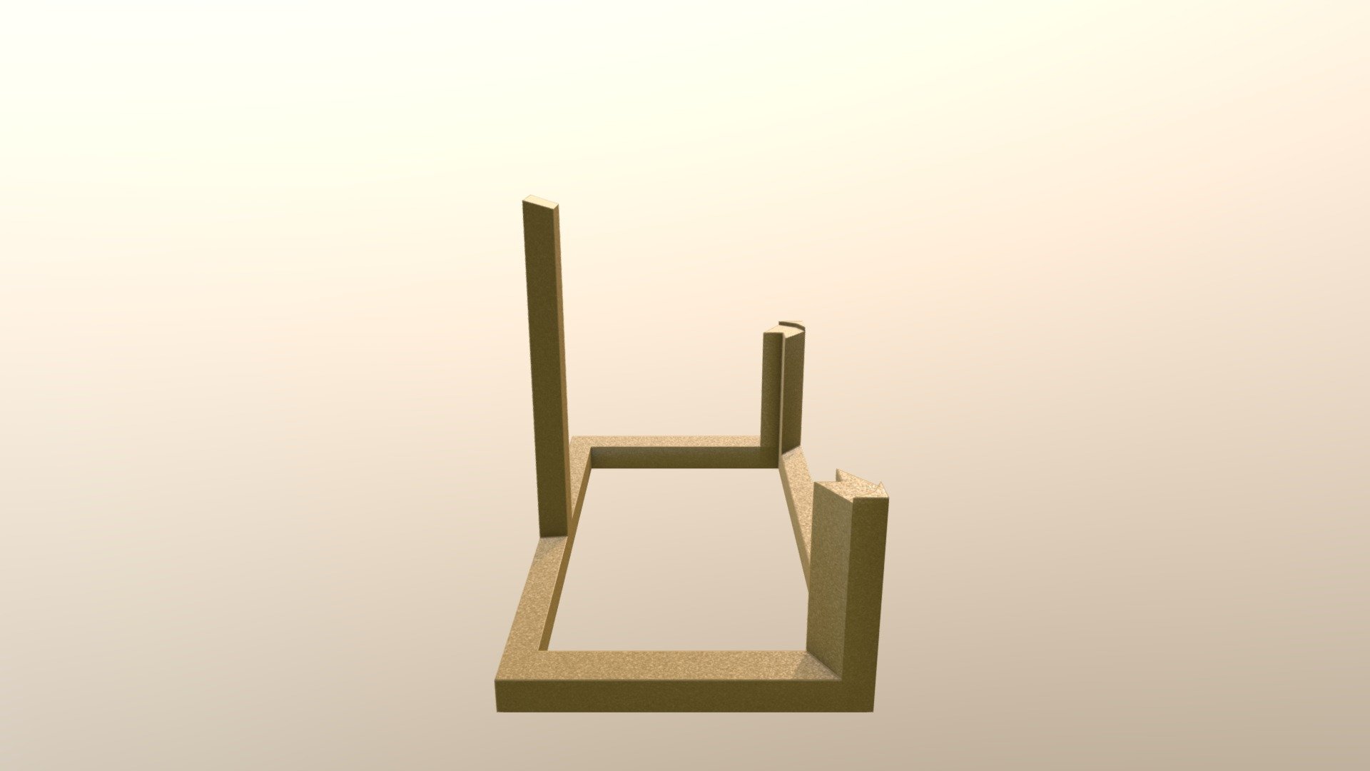 Book stand 3D model by Jacob (JacobBaggs) [7528a91] Sketchfab