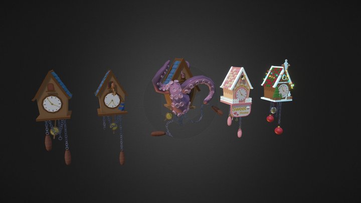 Cuckoo_Clock_H6 3D Model