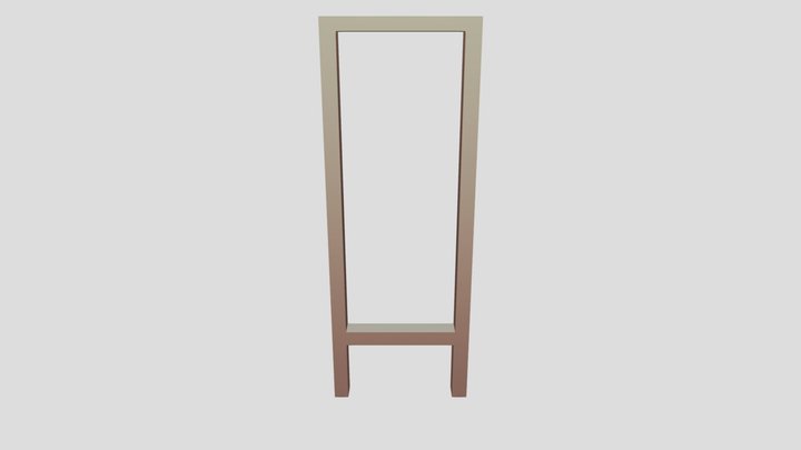 Metal Pipe Holder Frame 3D Model