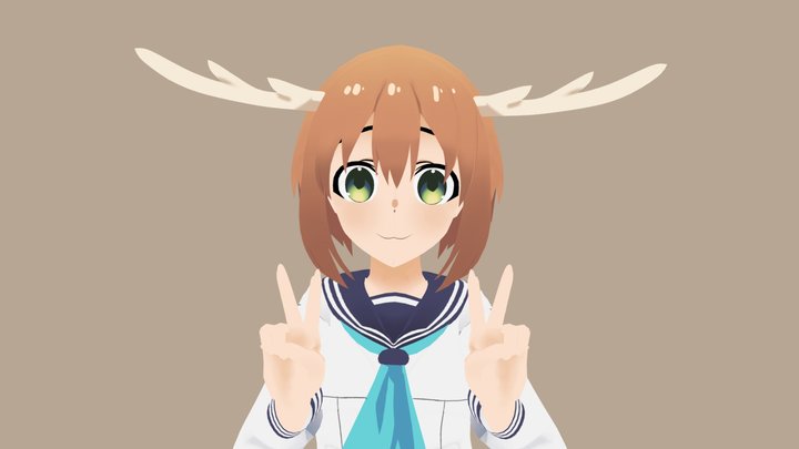 Shikanoko Nokonoko Koshitantan - Nokotan 3D Model
