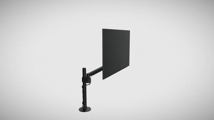 Adjustable Monitor With Mount Arm 3D Model