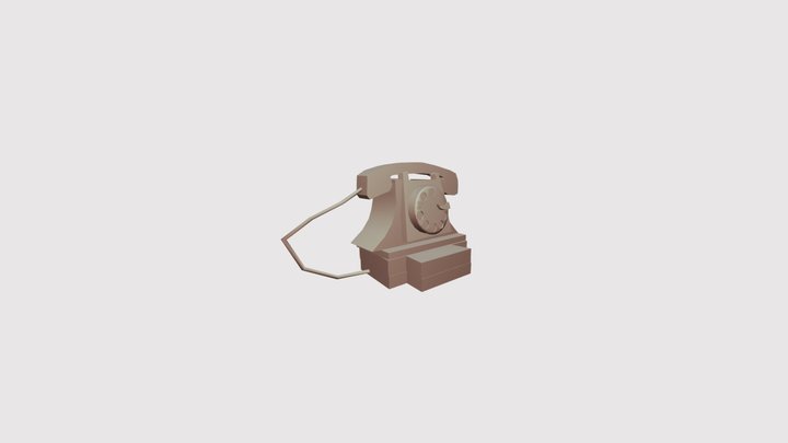 Dial Pad Telephone 3D Model
