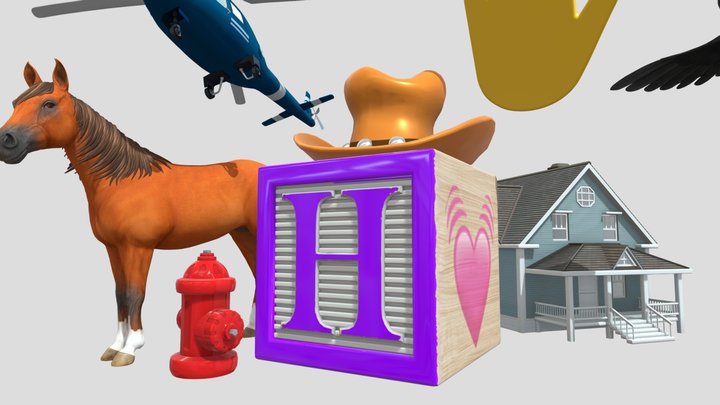 Letter H 3D Model