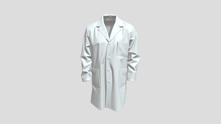 White Coat 3D Model