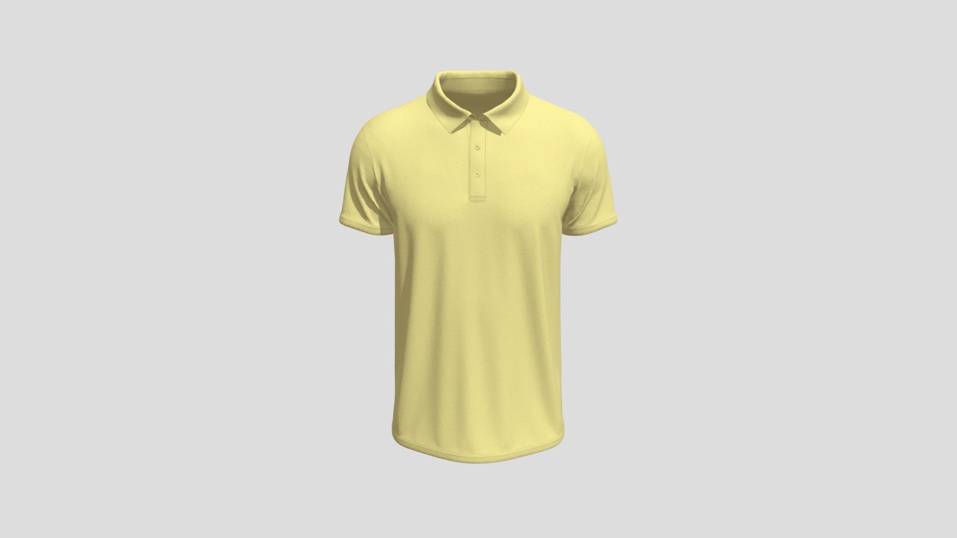 Half Sleeve Premium Polo Shirt For Men - Buy Royalty Free 3D model by ...