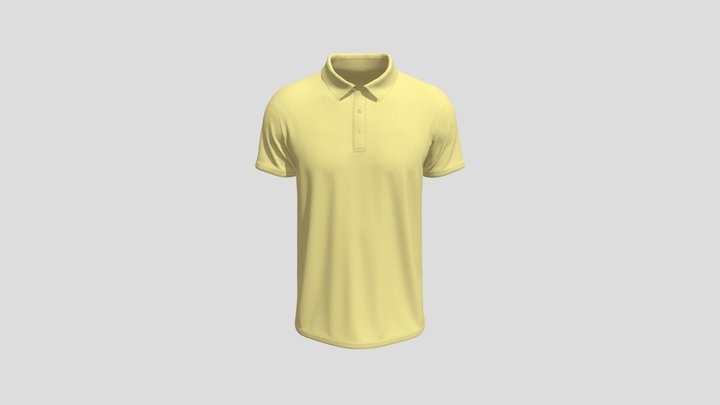 Half Sleeve Premium Polo Shirt For Men 3D Model