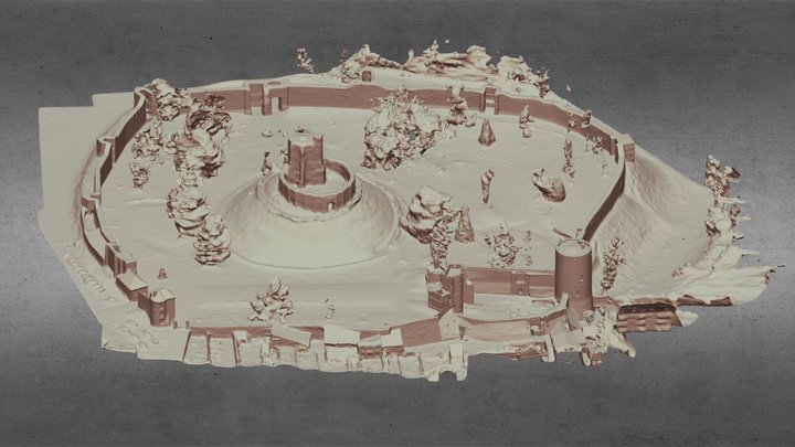 Château - Florent KOMAN - Géomètre-Expert 3D Model