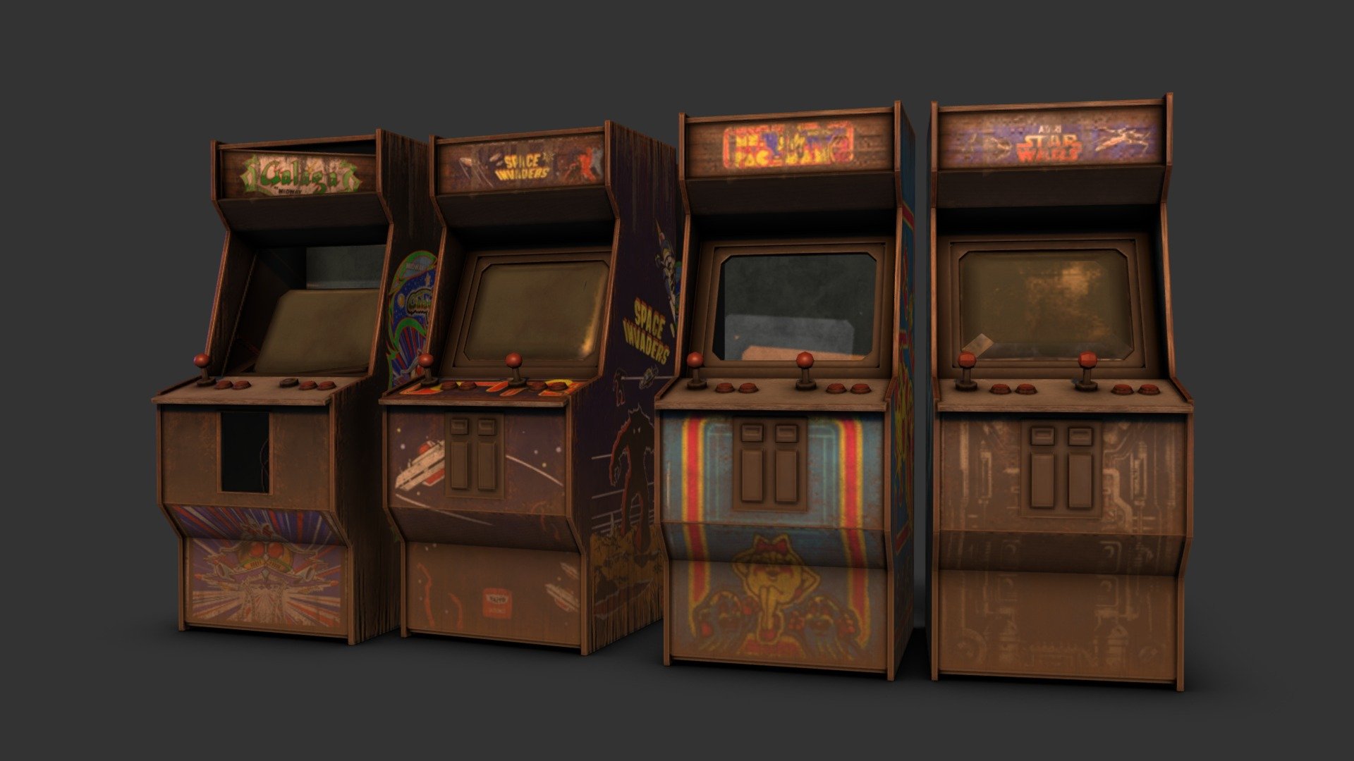 Abandoned Arcade Cabinets Royalty