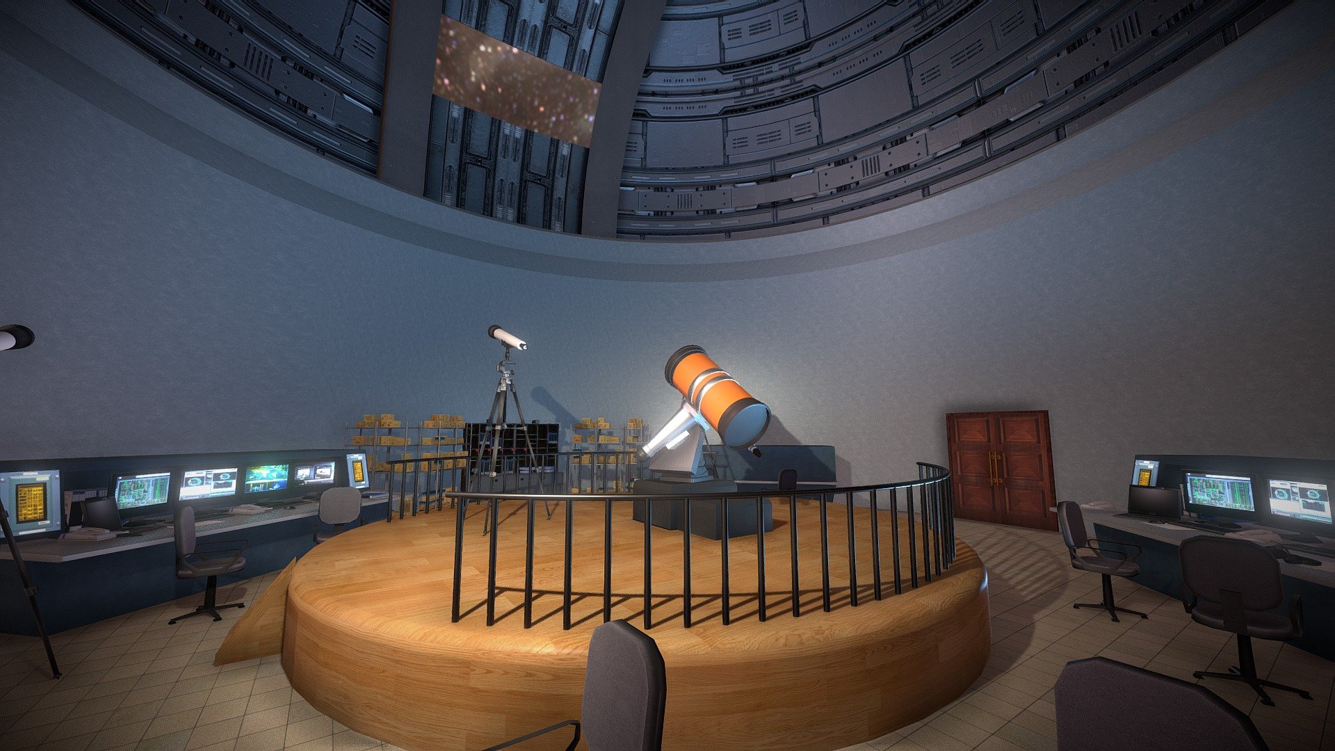 Observatory - Buy Royalty Free 3D model by animod [752f922] - Sketchfab ...