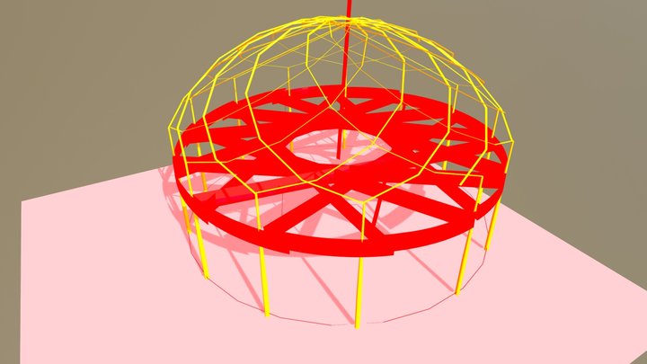 Metallic Structure 3D Model