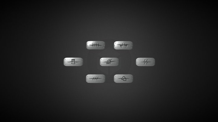Naruto nukenin symbols 3D Model