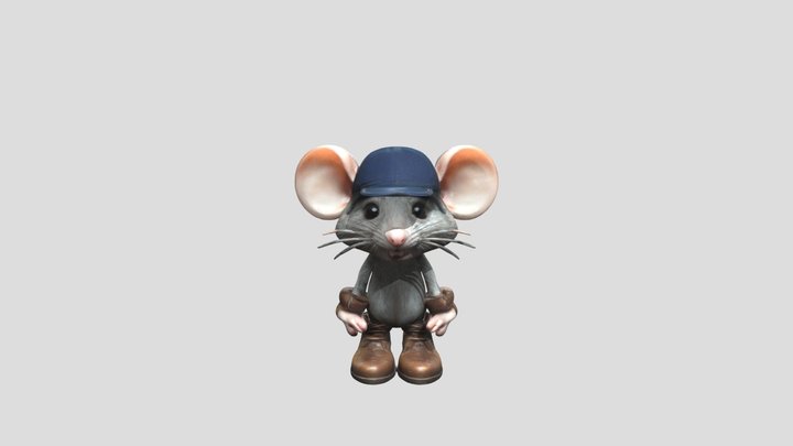 Rat in Boots 3D Model