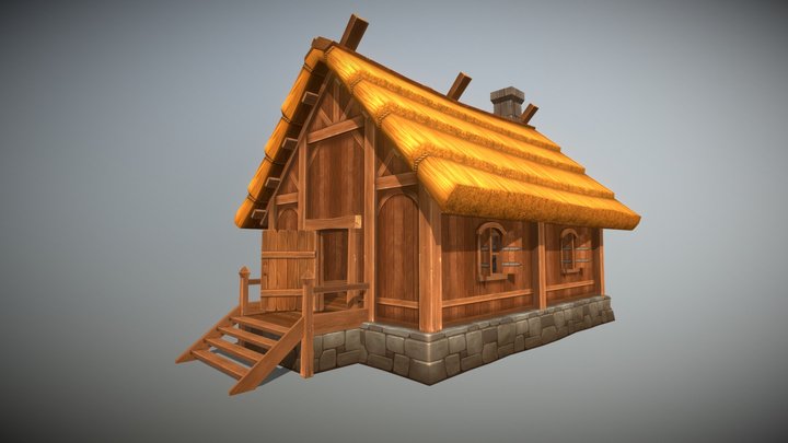 Fantasy wooden house