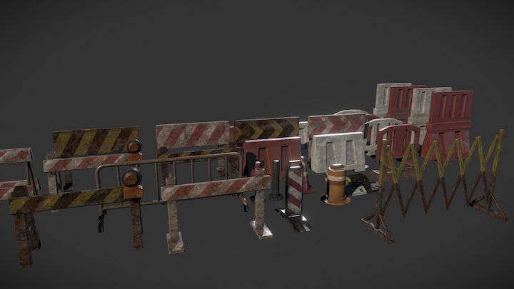 Street Berricade 3D Model