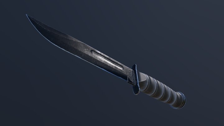 Ka-bar knife 3D Model