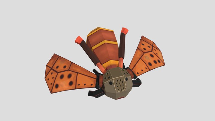 Robot Bee 3D Model