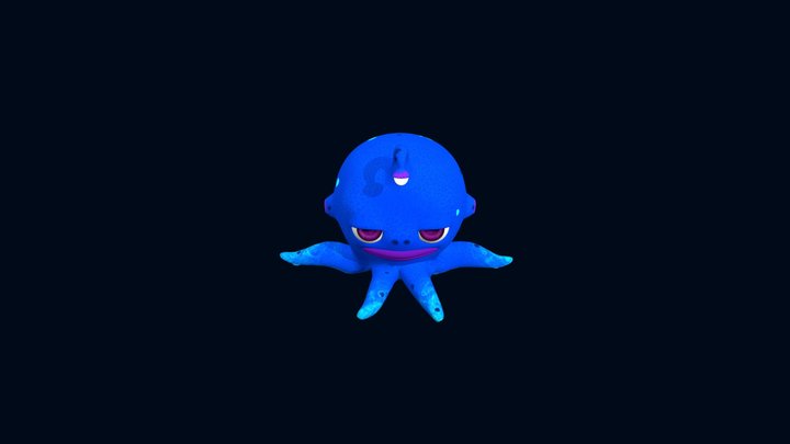 Monstruo Marino Animado | animated sea monster 3D Model