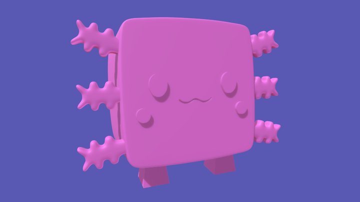 Axolotl V2 3D Model