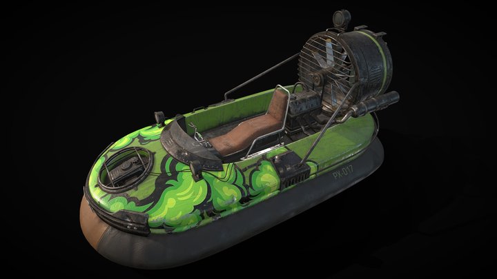 Hovercraft inspired by Far Cry 6 game 3D Model