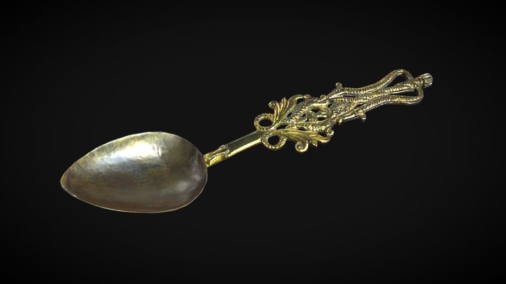 Silversmithing Museum_01_ Spoon 3D Model