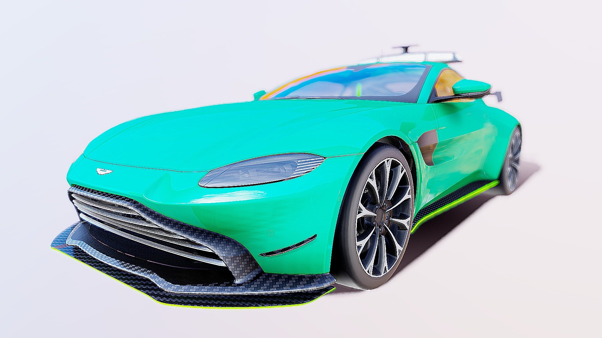ミニカー Aston Martin Vantage Safety Car 2021 Model car Safety car Aston Martin Vantage, 1:43 Spark