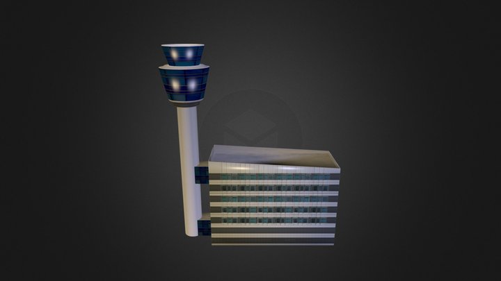 Eleutherios Venizelos Control Tower 3D Model