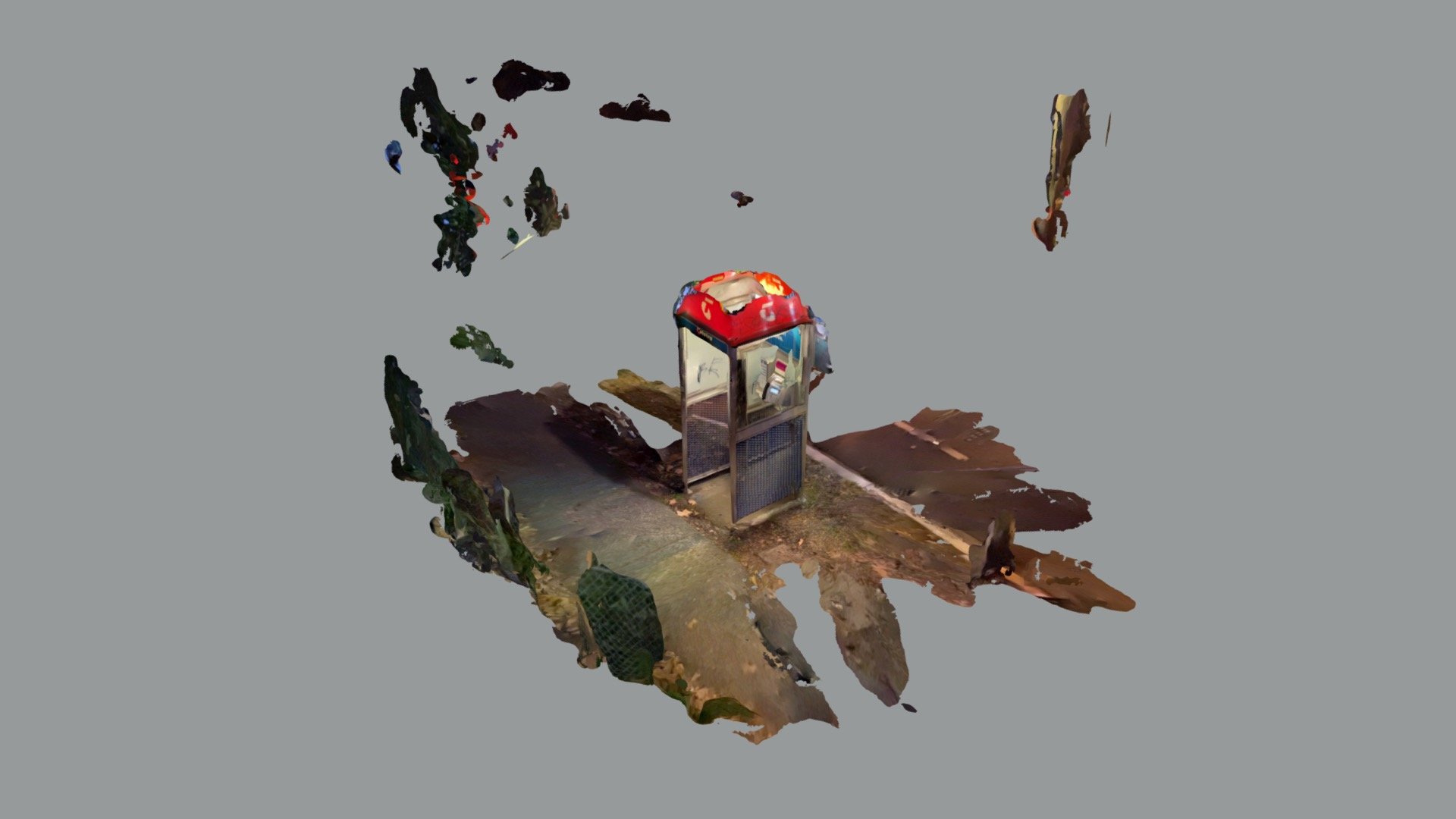 Phone Booth Relic — Sketchfab embed 3D viewer