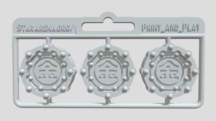 SET_21_META_COIN_GREY – Free 3D Model STL