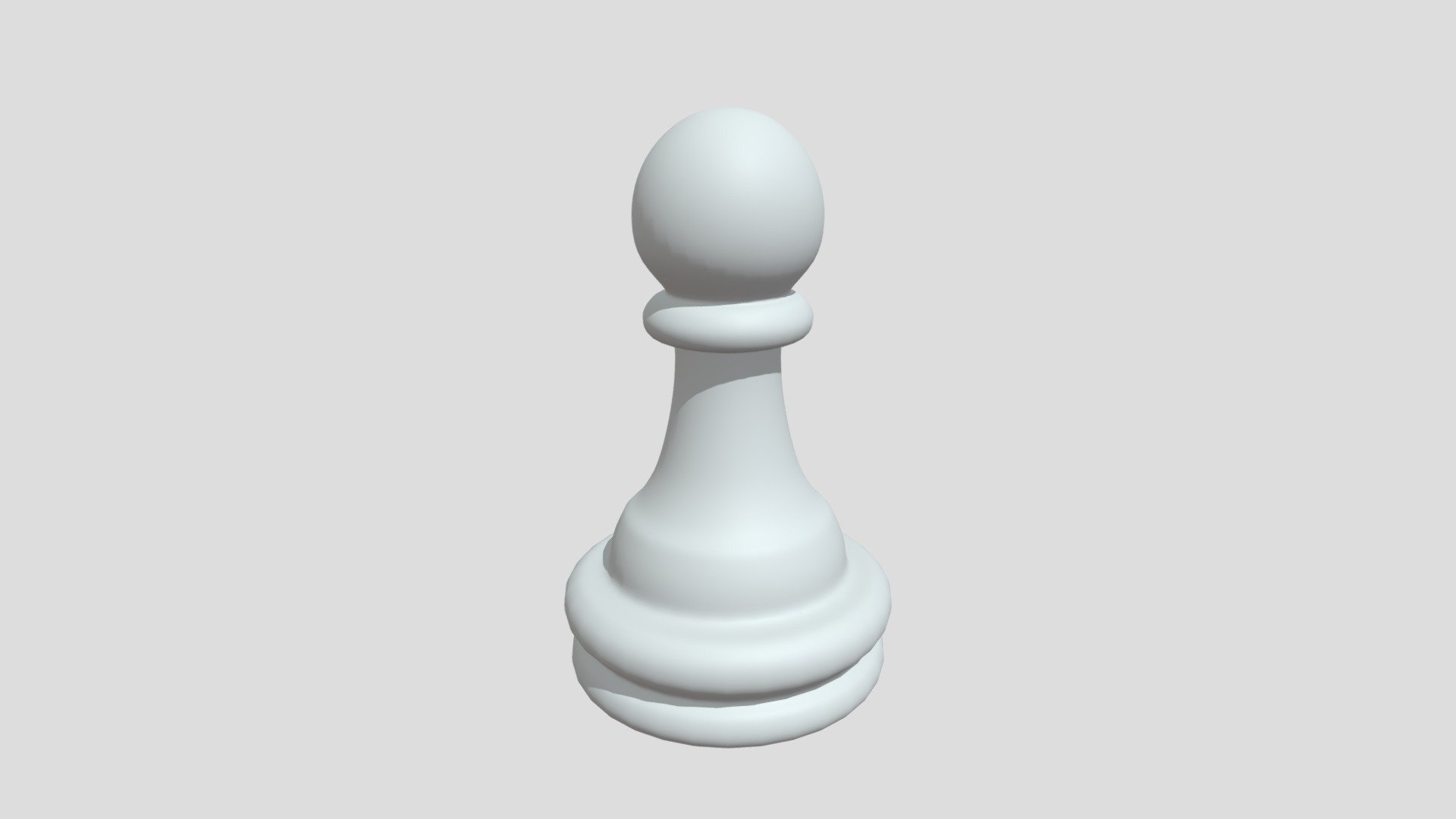 High poly chess pawn